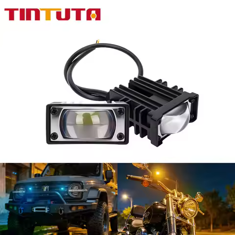 LED Headlight Bumper Fog Lamps Projector Lens Spotlight Car Grill Light Work Light Mini Driving Ligh