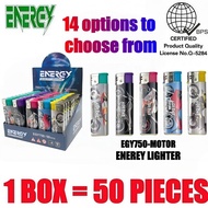 ENERGY Lighter Disposable Windproof Lighter Refillable lighter 50pcs/1box MOTOR