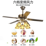 HAISHI16 Fan With Light Bedroom Inverter With LED Ceiling Fan Light Simple DC Power Saving Ceiling Fan Lights