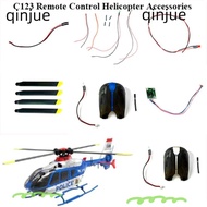 QINJUE EC135 Model Aircraft, Black DIY Aircraft Parts Accessories Remote Control Helicopter,  Univer
