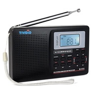 TIVDIO V-111 MW / FM /SW Stereo Radio 9KHz World Band Digital Tuning Radio LCD Display Outdoor Radio
