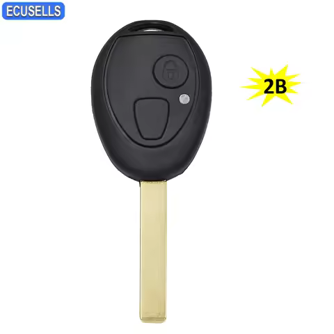 Ecusells 2 Button Remote Car Key Shell Case for MG for BMW Mini Cooper R53 R50 S for Land Rover 75 Z