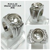 Cincin / Ring Fashion Cincin Perak Cincin Pria Cangkang Emban Perak