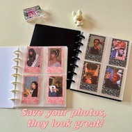 A5 Mushroom Button Binder Album 80 Pockets 3inch Photocard Storage Lomo Card Collection Book 7-hole