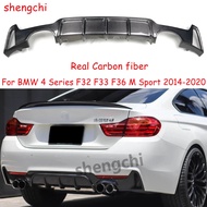 F32 F33 F36 MP Style Carbon Fiber Rear Bumper Diffuser For BMW 4 Series F32 F33 F36 M Sport 420i 428