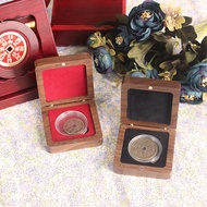 67 Thin Commemorative Coin Box Medal Medal Gift Box Flip Storage Gift Box Badge Gold Coin Ancient Co