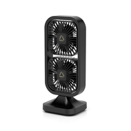 ZUZG  Dual Head Small Tower Fan Oscillating Fan Portable USB Desk Fan with 270° Tilt 3 Speeds Strong