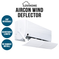 SG Aircon Wind Deflector - Retractable Air Conditioner Shield Anti-Blowing Cover AC Windshield