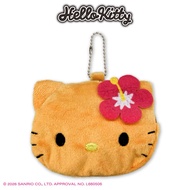 Ready To Ship Hello kitty Tanned Hawaii Keychain Zip Bag Tan Skin Cute Authentic