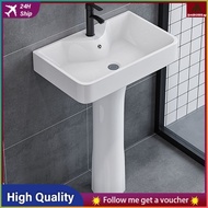 [in stock]Floor standing washbasin column washbasin corner balcony triangle small household mini bathroom rinse sink one