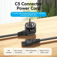 Vention 3-Pole Power Cord 1.8M C5 Connector EU-Plug