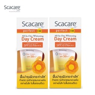 Scacare สกาแคร์ เพอร์เฟ็คท์ ไวท์เทนนิ่ง เดย์ครีม SPF 50 PA+++ 30 กรัม 2 กล่อง (ครีมบำรุงผิวหน้า, ครี