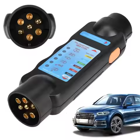 Universal 12V Trailer Tester 7 13 Pin Adapter Diagnostic Wiring Check Light Plug Socket Car Tools Tr