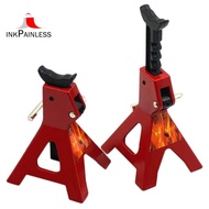RC Jack Stands,2Pcs 6 Ton RC Car Scale Jack Stands for  SCX10 Wraith TRX4 D90 CC01 RC Quick Release 
