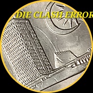 ( Syiling ) ( Die Clash Error ) 50 Sen 1981 ( UNC / Brand New ) Malaysia Parliament House