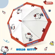 【Campout】 Sanrio Hello Kitty phụ nữ đẹp trong suốt mờ ô dài cầm tay dễ thương HelloKitty ô