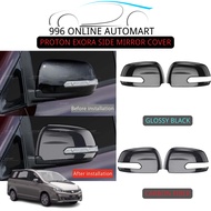 PROTON EXORA SIDE MIRROR COVER/ CARBON FIBER, GLOSSY BLACK LOOK SIDE MIRROR COVER