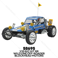 TAMIYA 1/10 R/C RR Racer Wild One Off-Roader Blockhead Motors 58695 58695A