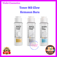 MS GLOW Toner Kemasan Baru / MS Glow Toner White Caviar / Toner White Cell DNA / Toner Hydra Milk /