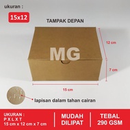 Snack box 15x12 cm box/ Kraft snack box 15x12 cm box made of kraft material
