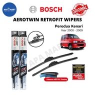 Bosch Aerotwin Retrofit U Hook Wiper Set for Perodua Kenari (Year 2000-2009)(20"/17")