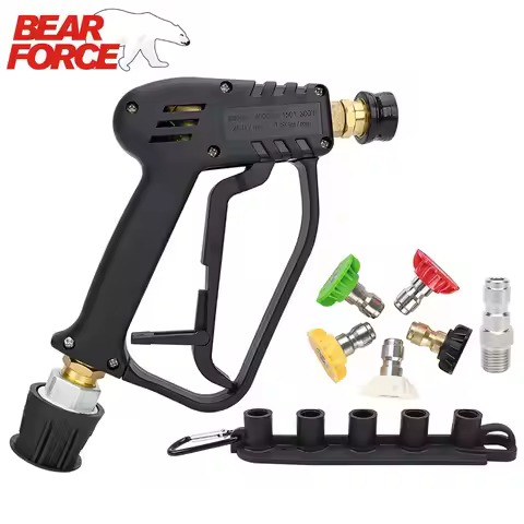 High Pressure Washer Gun Cleaning Hose Connector For Karcher K2-K7/ Nilfisk/ Parkside/ Bosch Quick C
