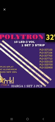 BACKLIGHT TV LED POLYTRON 32INCH PLD-32D710-PLD-32T100-PLD-32T106-PLD-32T700-PLD-32T710-PLD32D100-PL