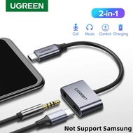 UGREEN 2-in-1 USB C to 3.5mm USB C Charging Headphones Adapter with Fast Charging USB Type C to 3.5m