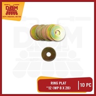 PlateRing "12 WP 8 X 28 Price Per Pack of 10 (PSP) Washer Plate Handle 12 Lock Diameter 8mm X 28mm