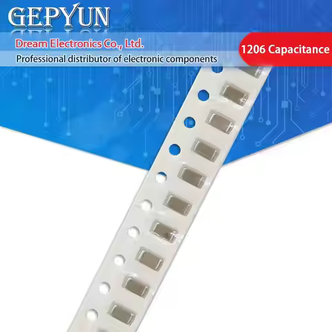 100pcs 1206 SMD 0.5pF-100uF Thick Film Chip Multilayer Ceramic Capacitor 10NF 100NF 1UF 2.2UF 4.7UF 