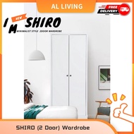 SHIRO SERIES 2 DOOR WARDROBE/AMARI BAJU/ PURE WHITE