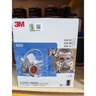 ORIGINAL 3M FACE MASK  6200/07025 (FULL SET) / 3M ORGANIC VAPOR CATRIDGE 6001