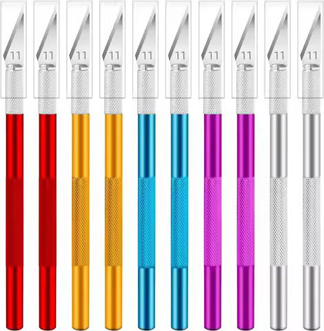 10 New Hobby Razor Knife Set Exacto Blades Xacto For Cutting Creation Of Crafting