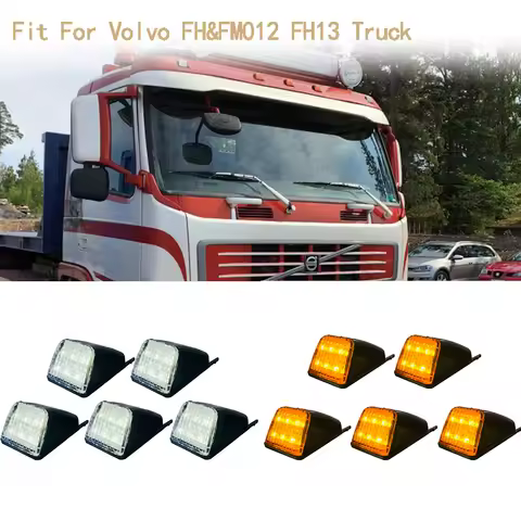 5PCS 24V For European Volvo Truck Led Sun Visor Lamp 20398824 20425484 For Volvo Truck FH FM NH FH12