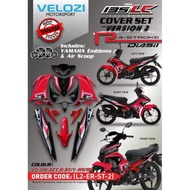 New Arrival - (TANAM )LC135-V2 (EXCITER-R-ST)BODY COVER SETL2-ER-ST-1- (DBMN8/BLACK)L2-ER-ST-2-(RED 