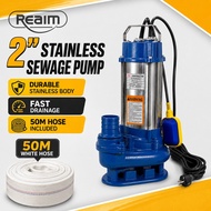 REAIM Submersible Water Pump Heavy Duty for Flood Agricultural Irrigation Pump 1HP/3HP/4HP