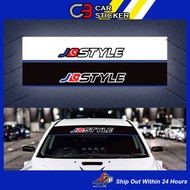 JBSTYLE MOTORSPORT CAR SUNSHIELD STICKER / S67