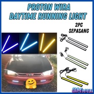 2 PCs PROTON WIRA CAR DAYLIGHT DRL COB LED Spotlight Strip Lampu DRL Spotlight wira satria se
