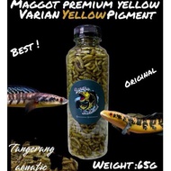 Maggot Kering BSF Super Premium Yellow Pro Extraa Red Blue Grade A+ Pakan Ikan Channa Oscar Pebas Ik
