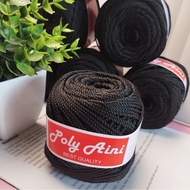 Aini Black Series Poly Knitting Yarn Shiny Poly Yarn/