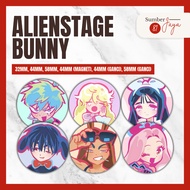 ALIEN STAGE ALNST Bunny/ - Pin Button, Magnet, Keychain | 25mm 32mm 44mm 58mm