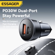 Essager pd30w USB-A + Type-C sạc điện dùng trên xe hơi sạc nhanh QC/PD 3.0 USB Một loại C sạc nhanh