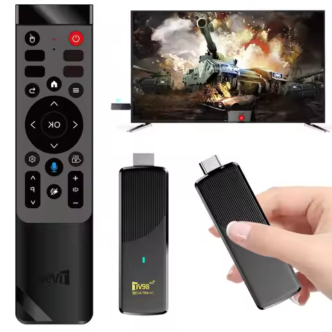 Android 14 Home Video Player with Remote Set Top Box 2.4G&5G Dual WiFi 4K HD TV Video Player for HD 