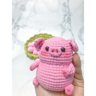 Lulu Pig Amigurumi Crochet Doll 猪猪女孩的Lulu猪钩针编织公仔玩偶