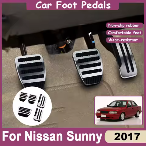 Car Foot Pedals For Nissan Sunny Accessories Tsuru Sentra V16 B13 2017 Stainless Steel Gas Brake Non