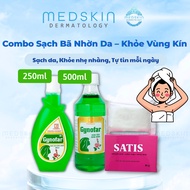 [CLEAN COMBO FOR SKIN AND INCLUSIVE AREA] Gynofar Intimate Wash & Satis Bath Soap for Women