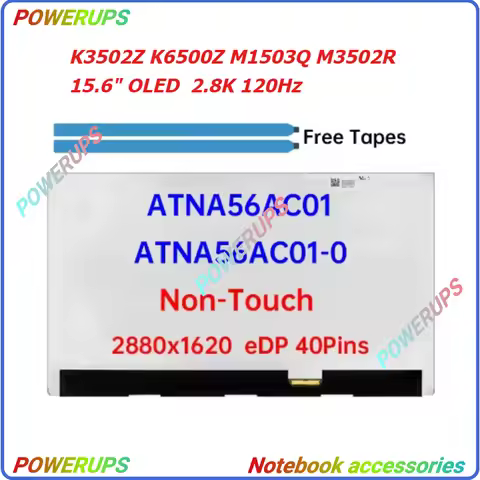 New A+ Laptop LCD OLED Screen/Display ATNA56AC01 ATNA56AC01-0 For ASUS Vivobook Pro15 K3502Z K6500Z 