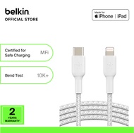 Belkin CAA004bt BoostCharge Braided USB-C to Lightning Cable 1M/2M