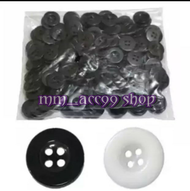 kancing baju lobang 4 diameter 22mm isi 1 gross / kancing 4 lobang isi 1 gross