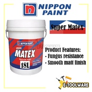 18L Nippon Paint Super Matex Emulsion Interior Wall & Ceiling Paint